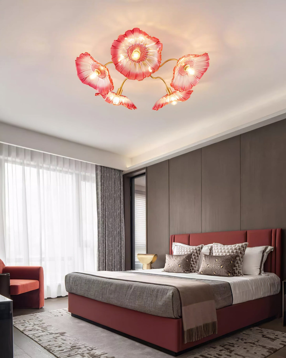 Idrisaria Glass Ceiling Light-Moonnatur