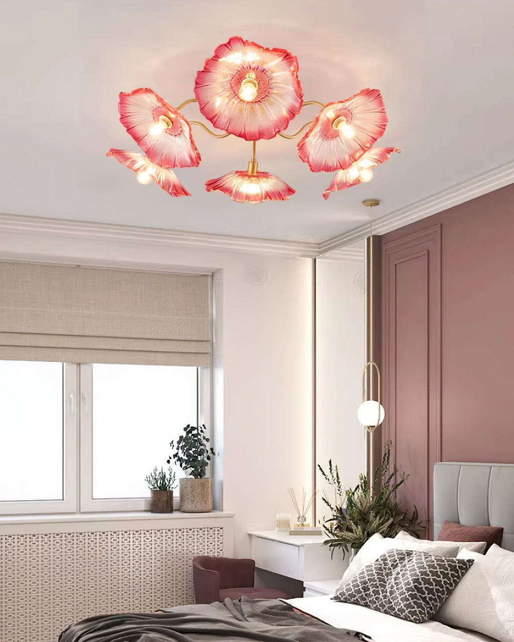 Idrisaria Glass Ceiling Light-Moonnatur