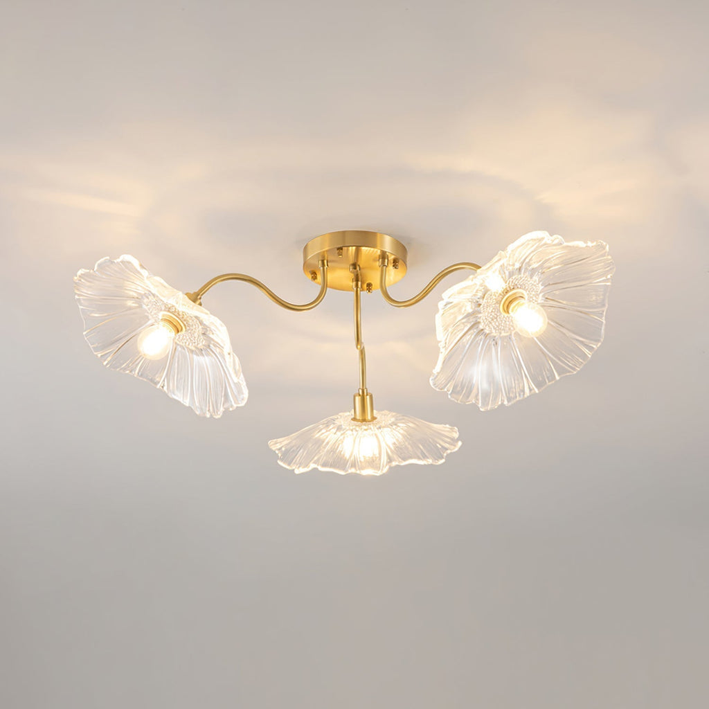 Idrisaria Glass Ceiling Light-Moonnatur