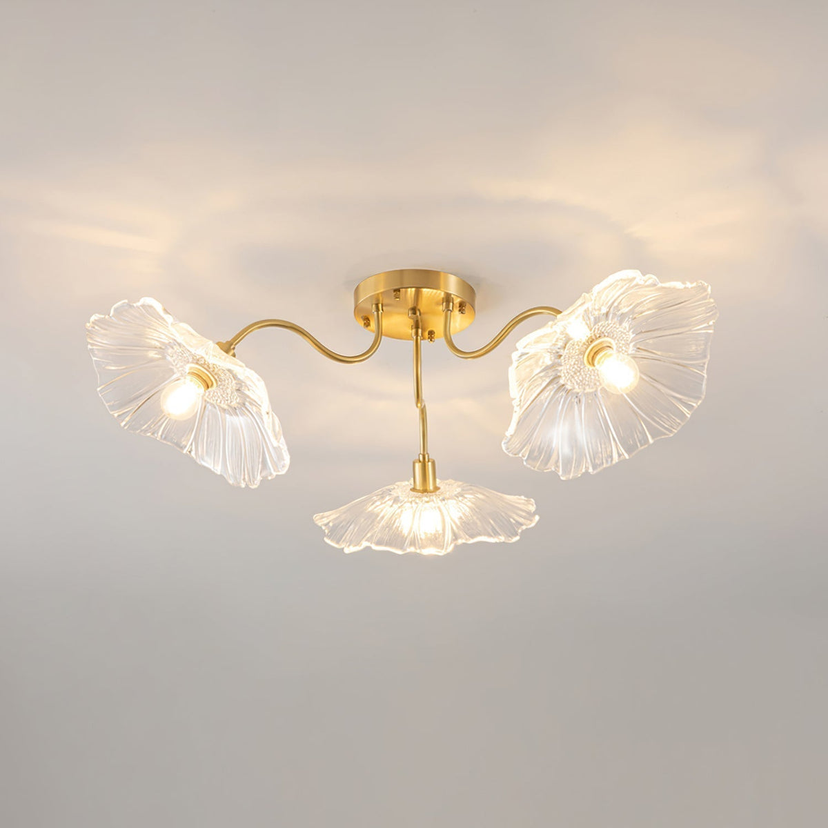 Idrisaria Glass Ceiling Light-Moonnatur