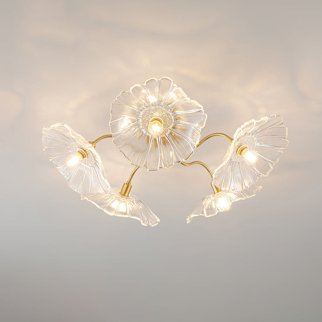 Idrisaria Glass Ceiling Light-Moonnatur