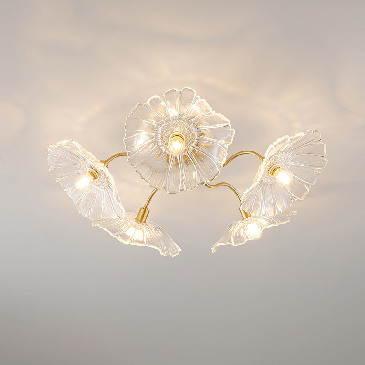 Idrisaria Glass Ceiling Light-Moonnatur