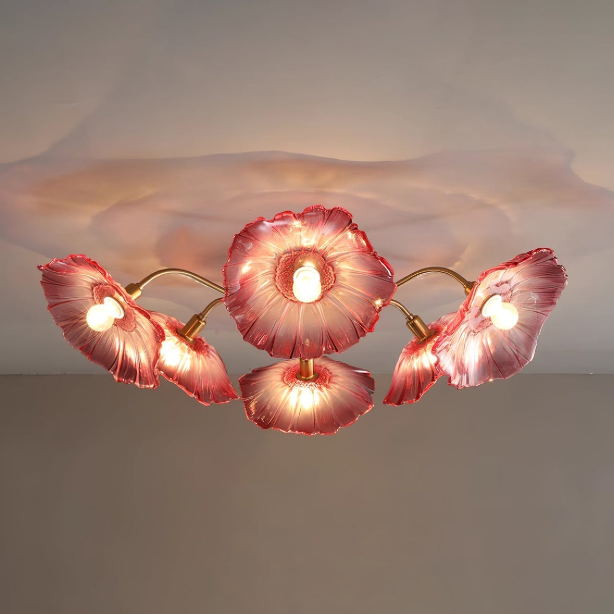 Idrisaria Glass Ceiling Light-Moonnatur
