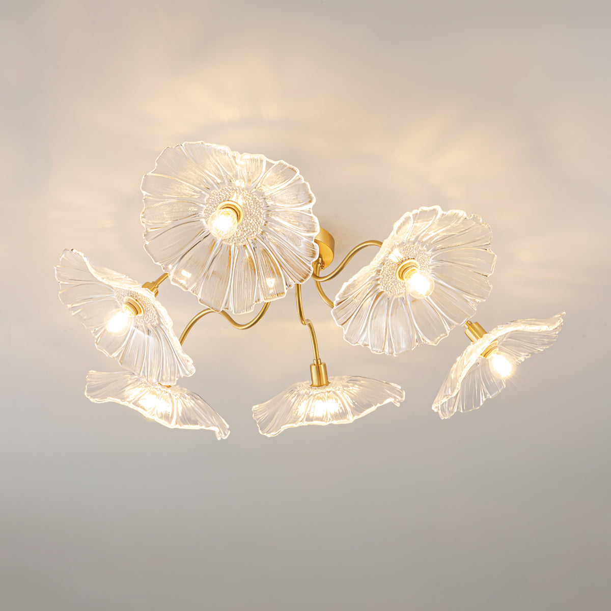 Idrisaria Glass Ceiling Light-Moonnatur