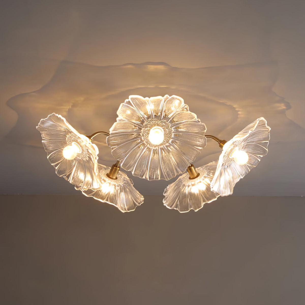 Idrisaria Glass Ceiling Light-Moonnatur