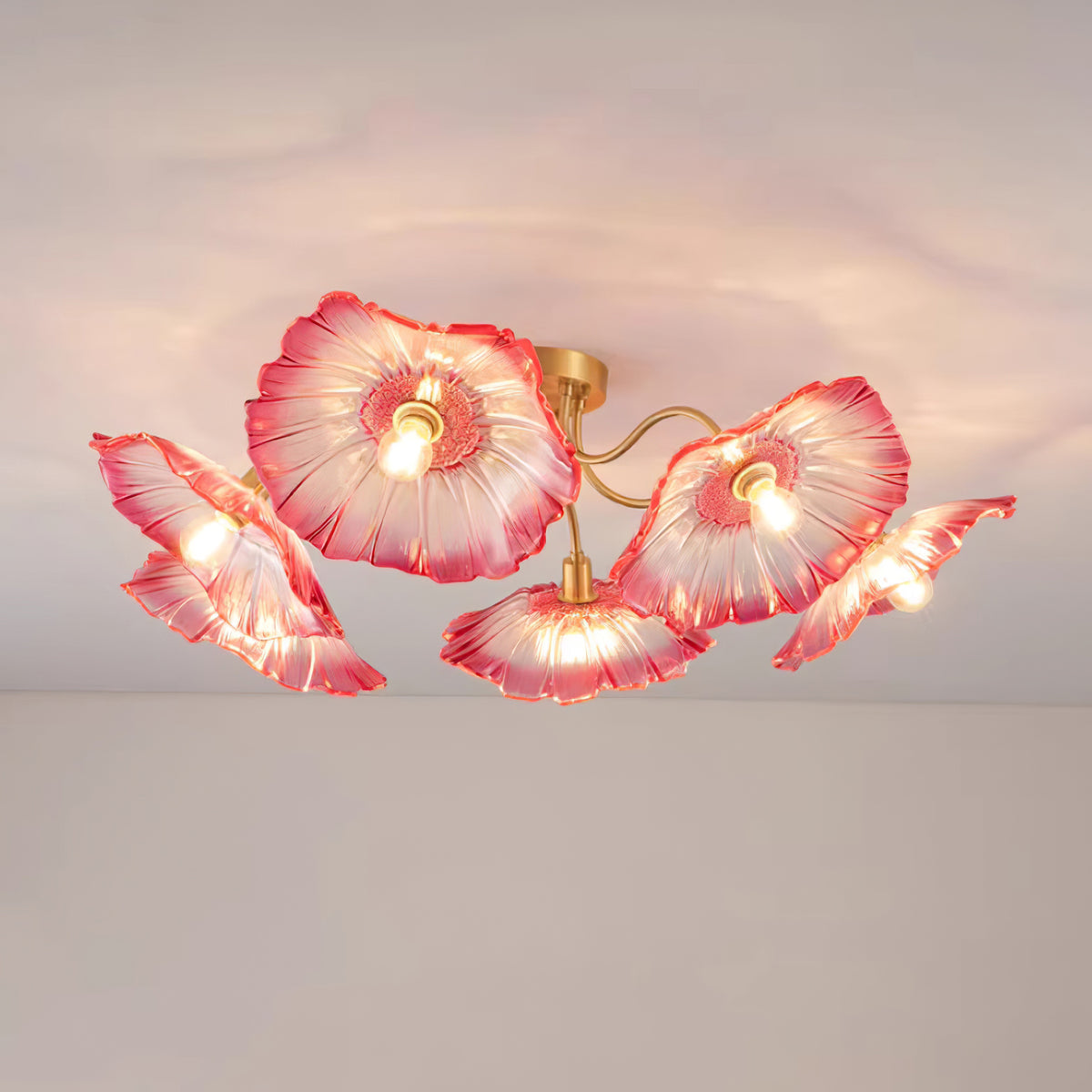 Idrisaria Glass Ceiling Light-Moonnatur
