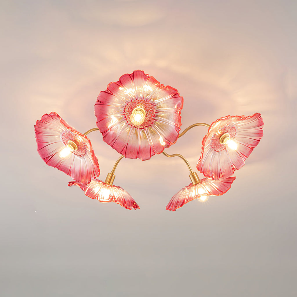 Idrisaria Glass Ceiling Light-Moonnatur