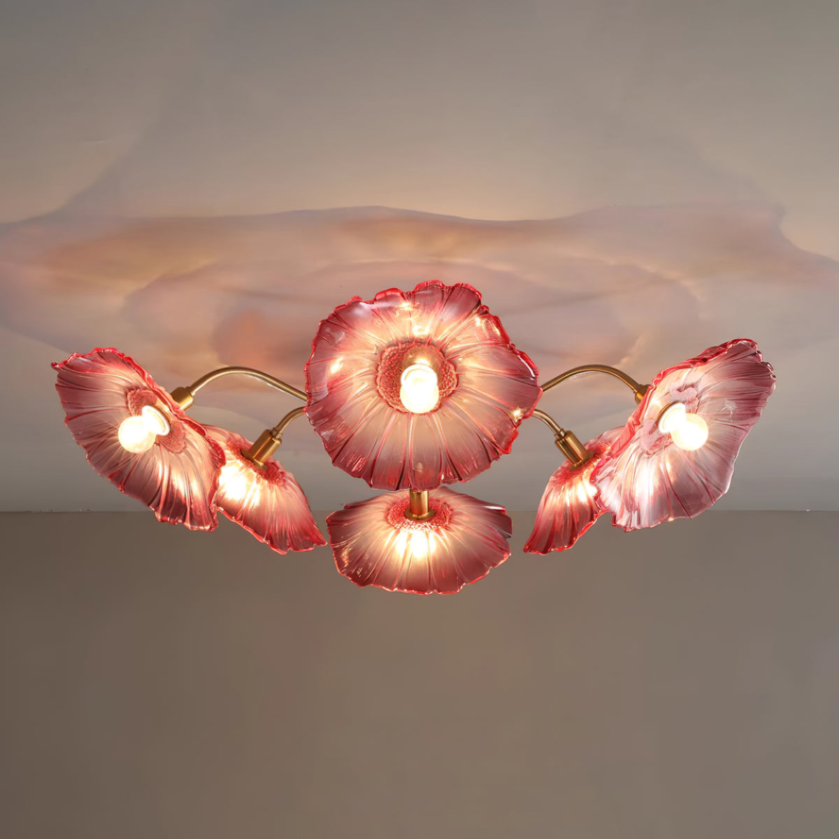 Idrisaria Glass Ceiling Light-Moonnatur
