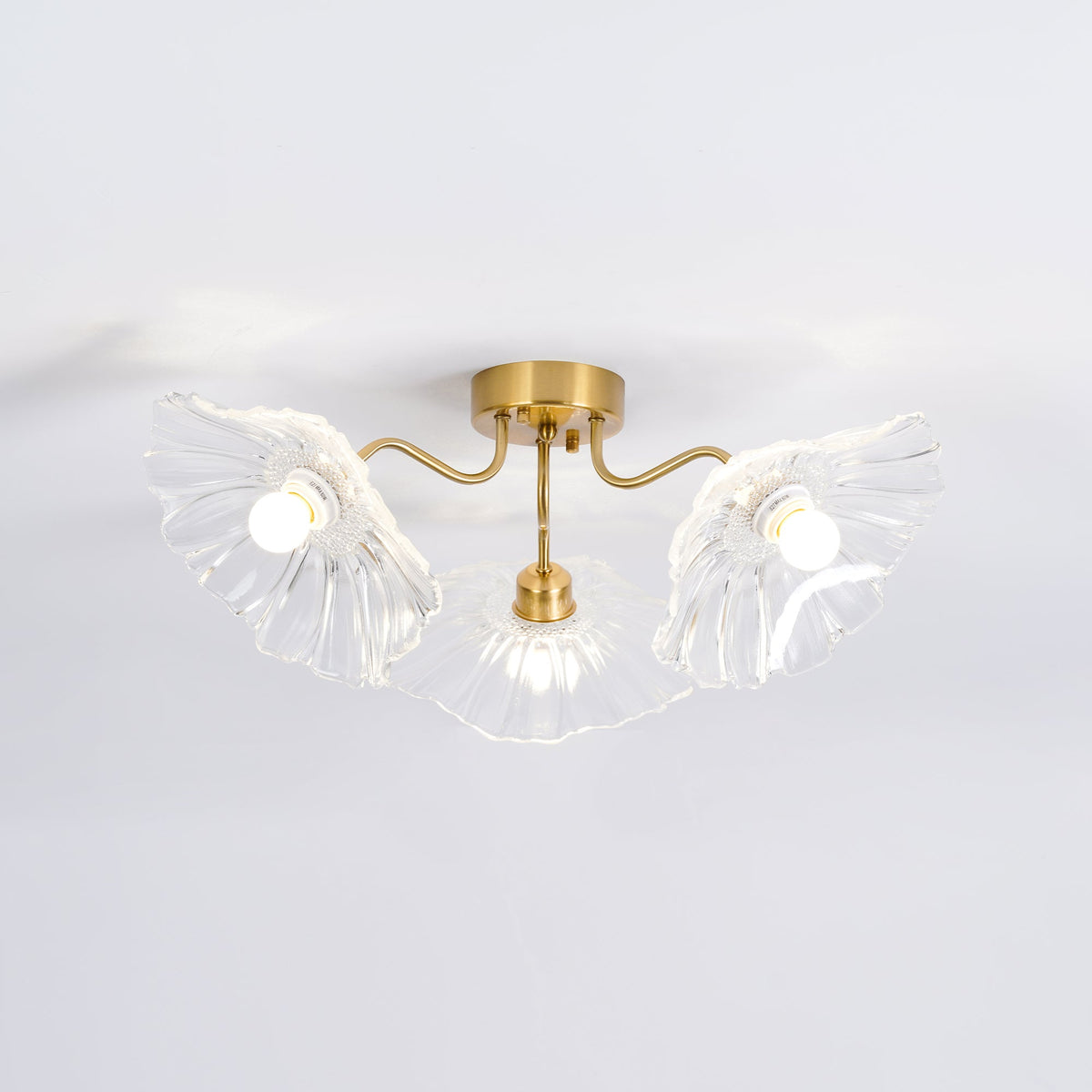 Idrisaria Glass Ceiling Light-Moonnatur