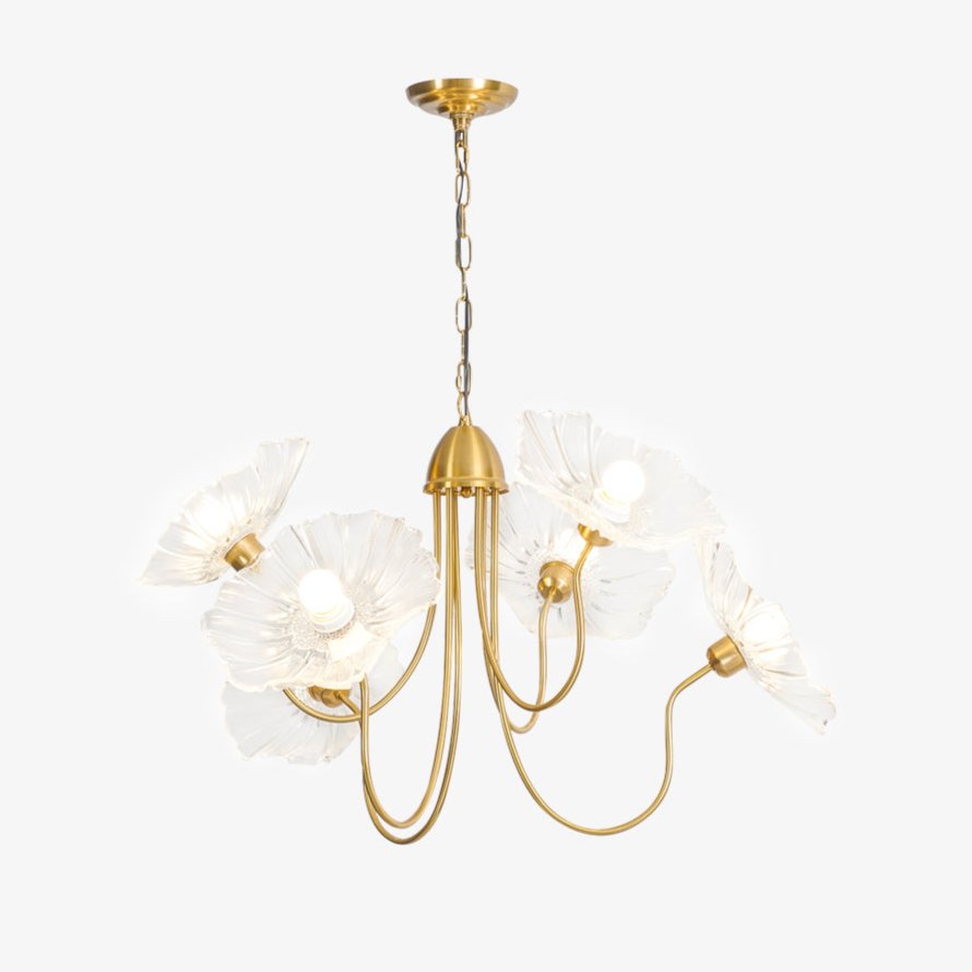 Grevia Glass Chandelier-Moonnatur