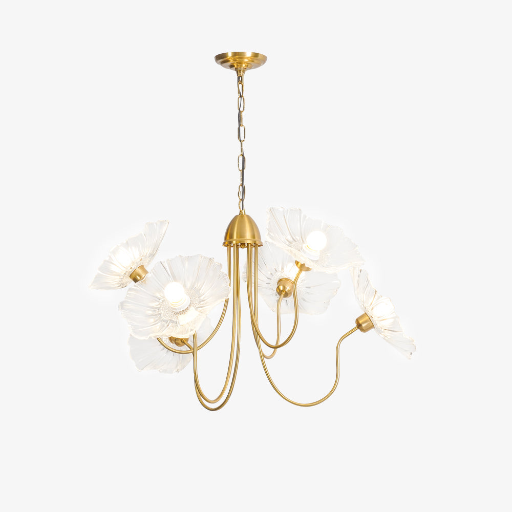 Grevia Glass Chandelier-Moonnatur