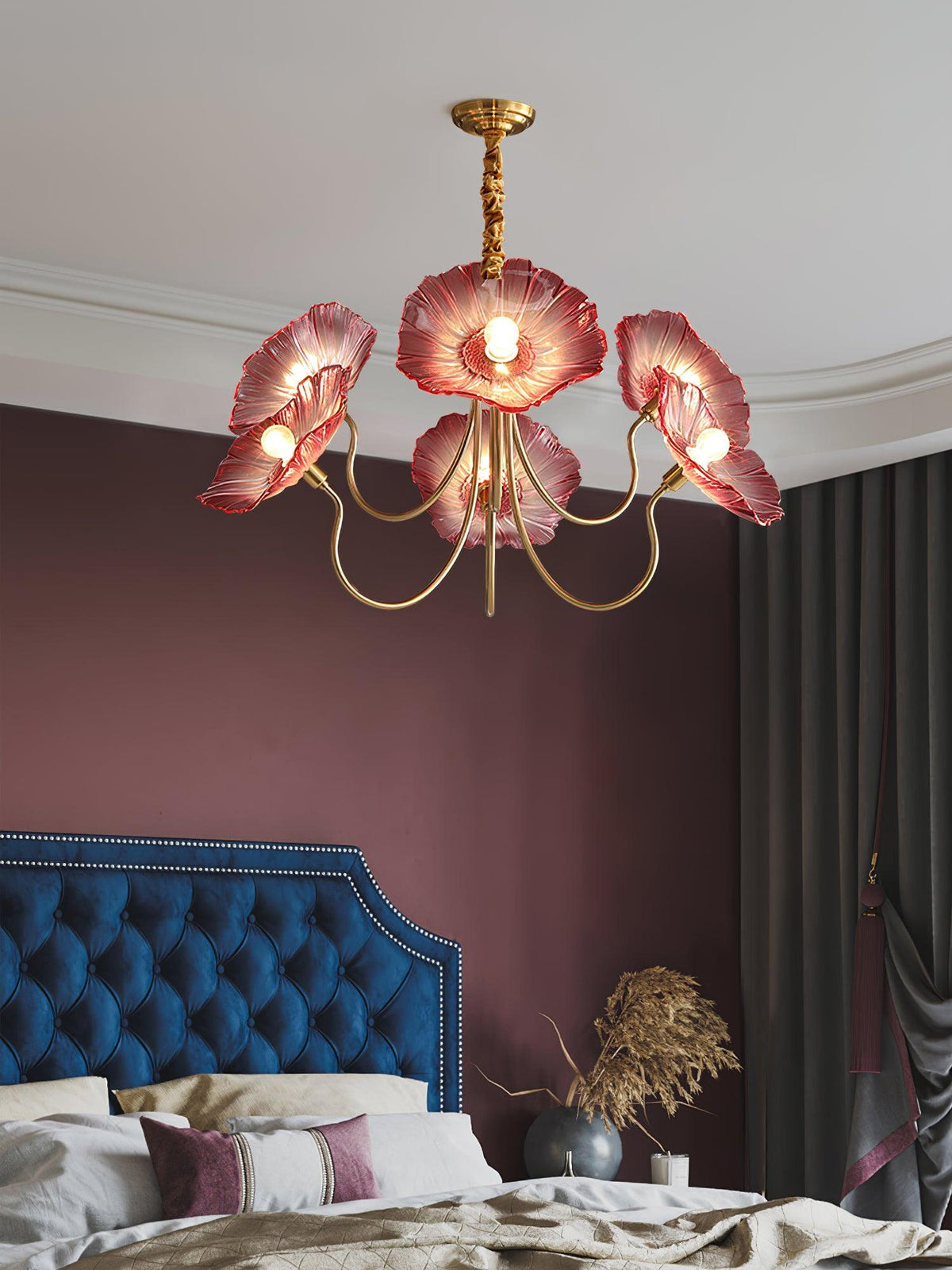 Grevia Glass Chandelier-Moonnatur