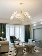 Grevia Glass Chandelier-Moonnatur