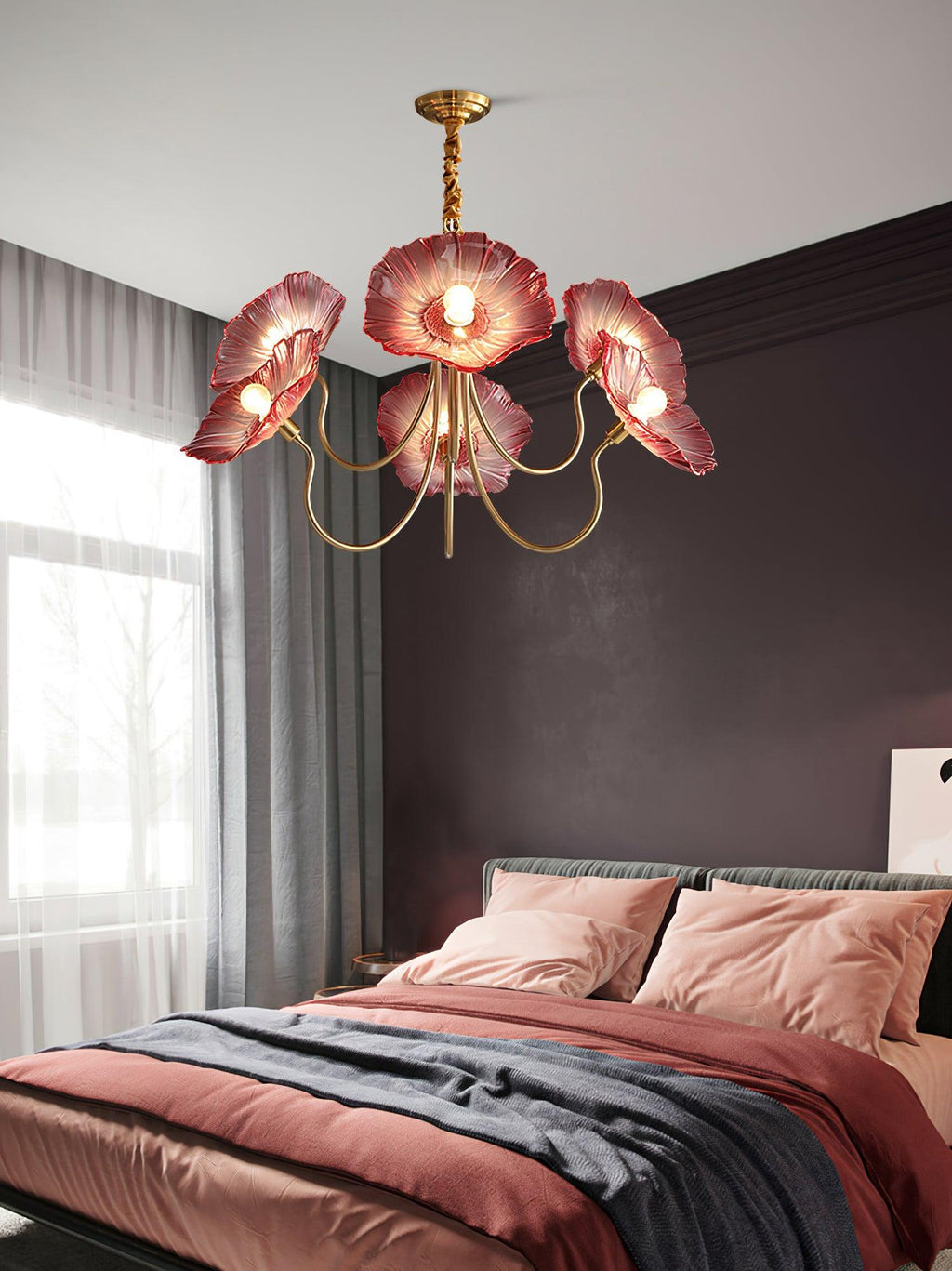 Grevia Glass Chandelier-Moonnatur