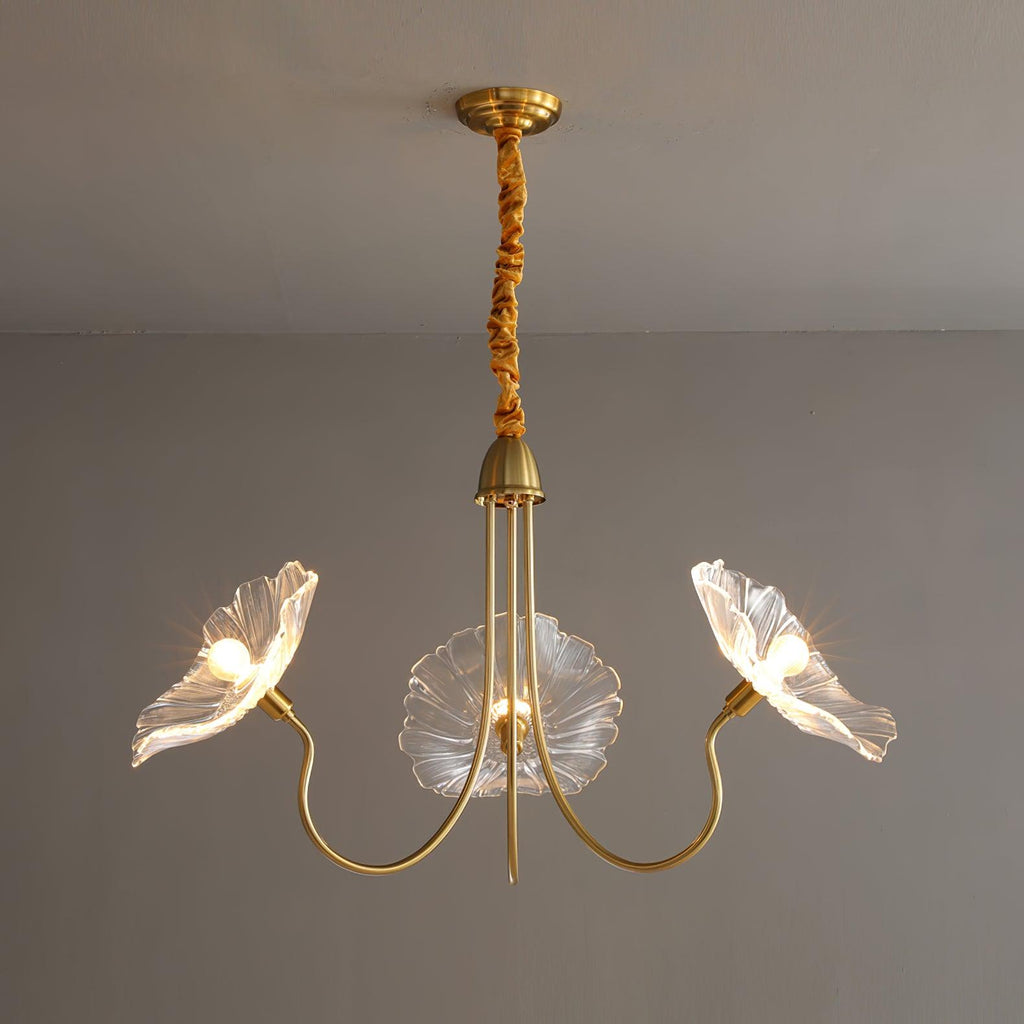 Grevia Glass Chandelier-Moonnatur
