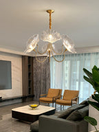 Grevia Glass Chandelier-Moonnatur