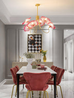 Grevia Glass Chandelier-Moonnatur