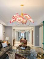 Grevia Glass Chandelier-Moonnatur