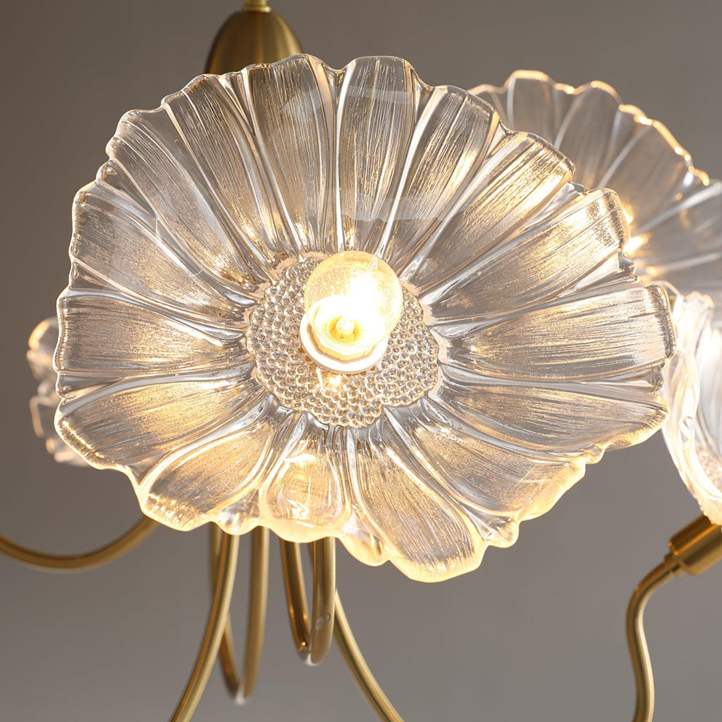 Grevia Glass Chandelier-Moonnatur