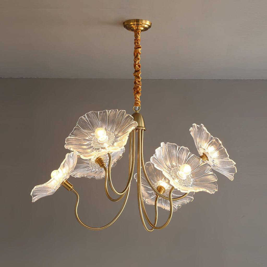 Grevia Glass Chandelier-Moonnatur