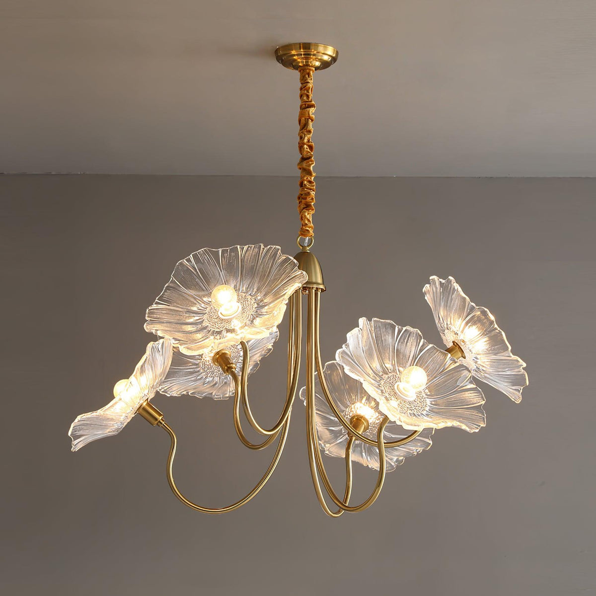 Grevia Glass Chandelier-Moonnatur