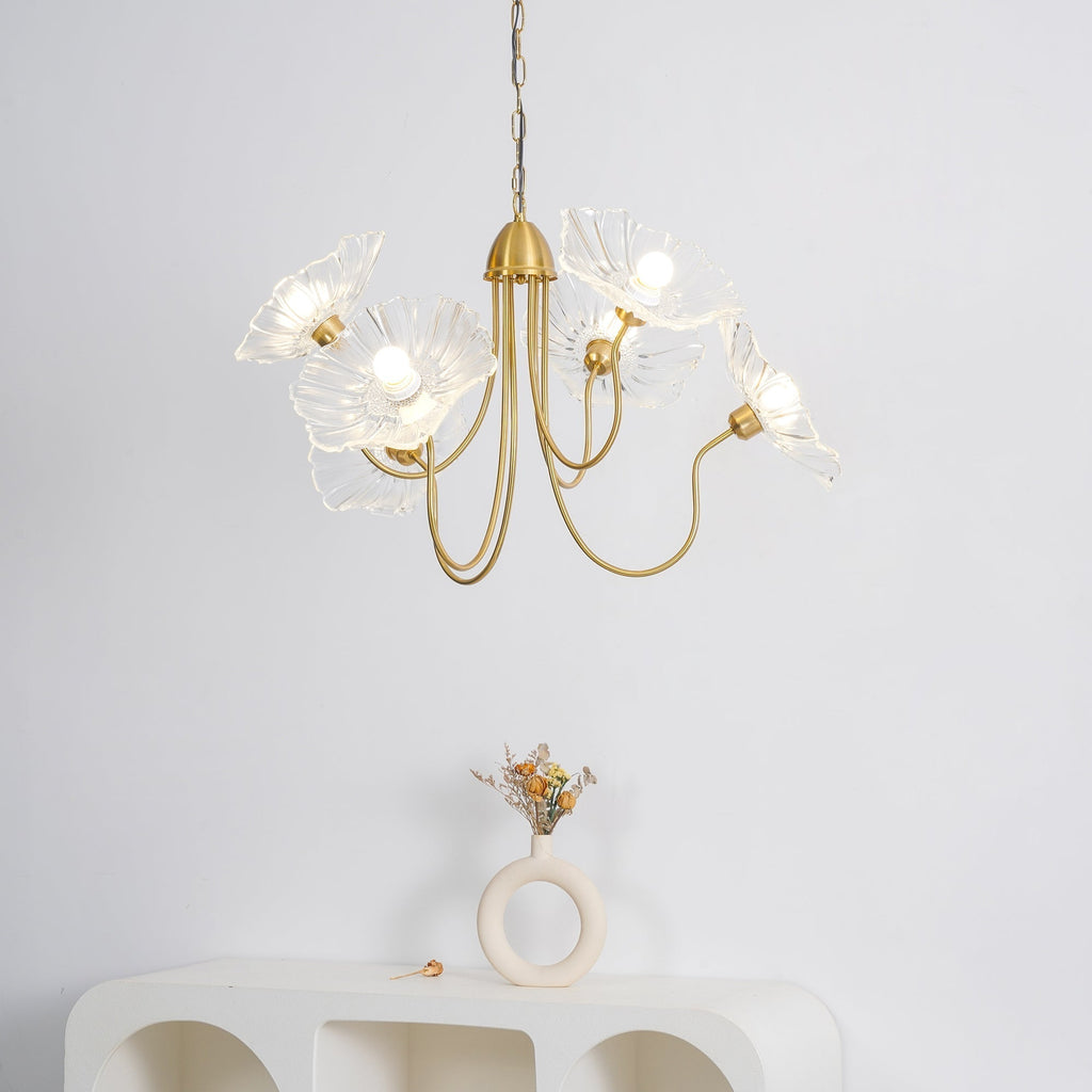 Grevia Glass Chandelier-Moonnatur