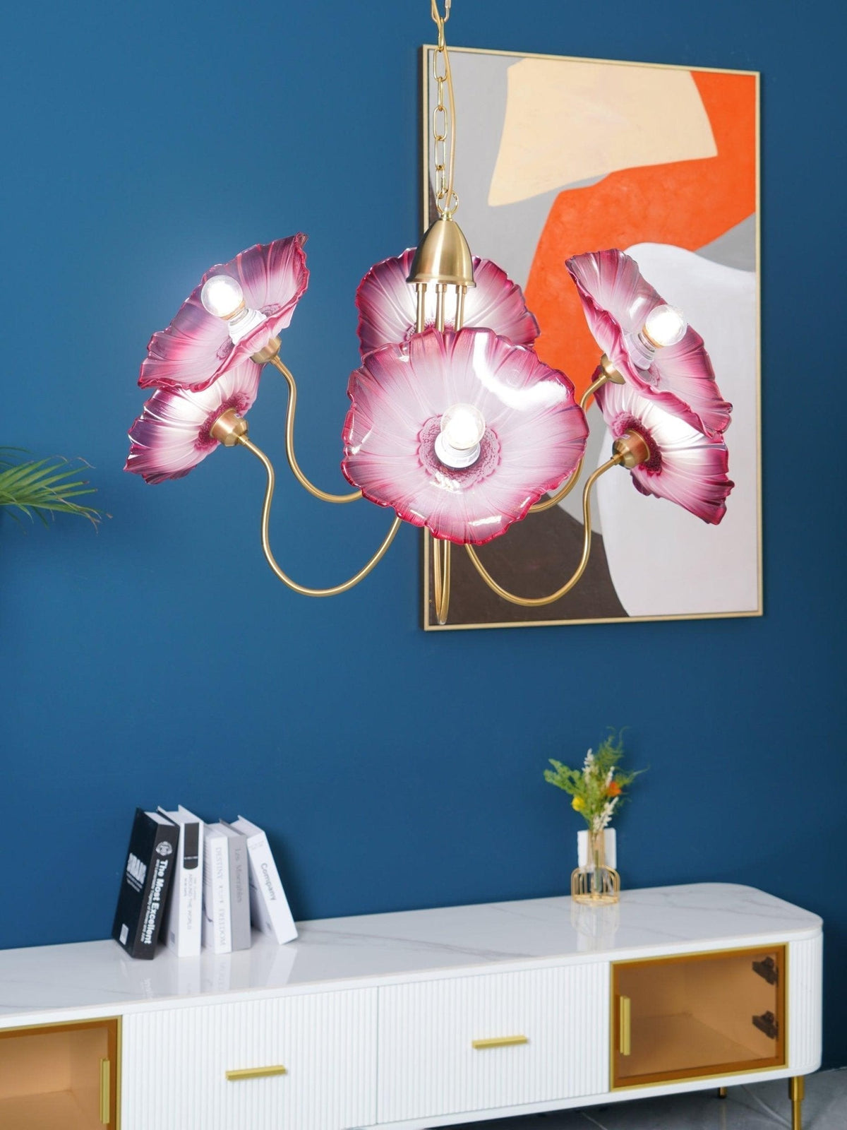 Grevia Glass Chandelier-Moonnatur
