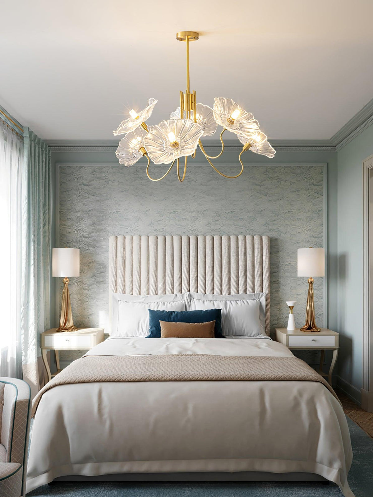Grevia Glass Chandelier-Moonnatur