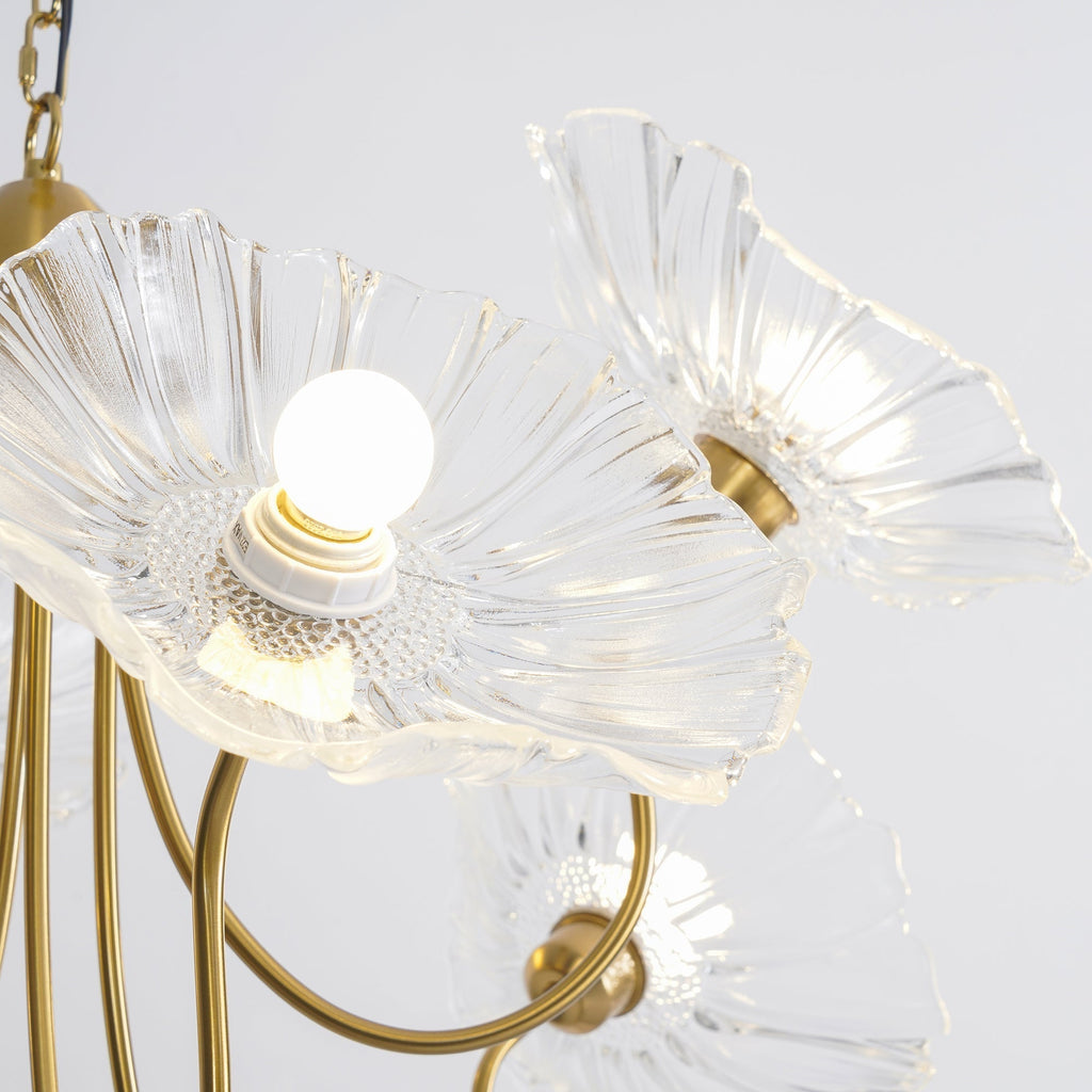 Grevia Glass Chandelier-Moonnatur