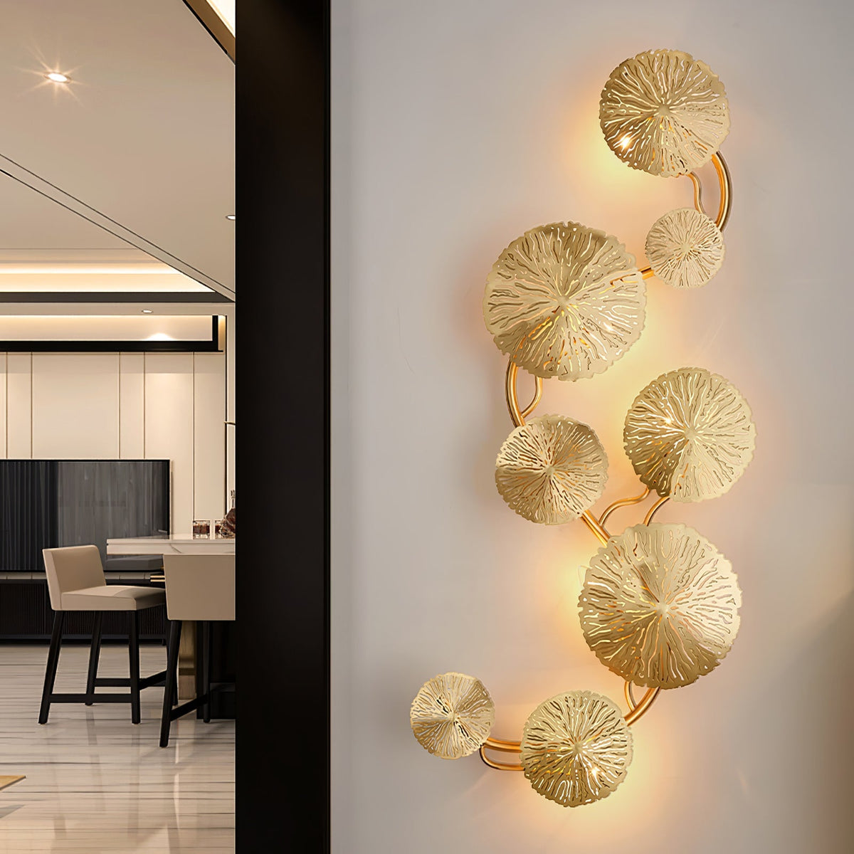 Veyrenis Metal Wall Light-Moonnatur