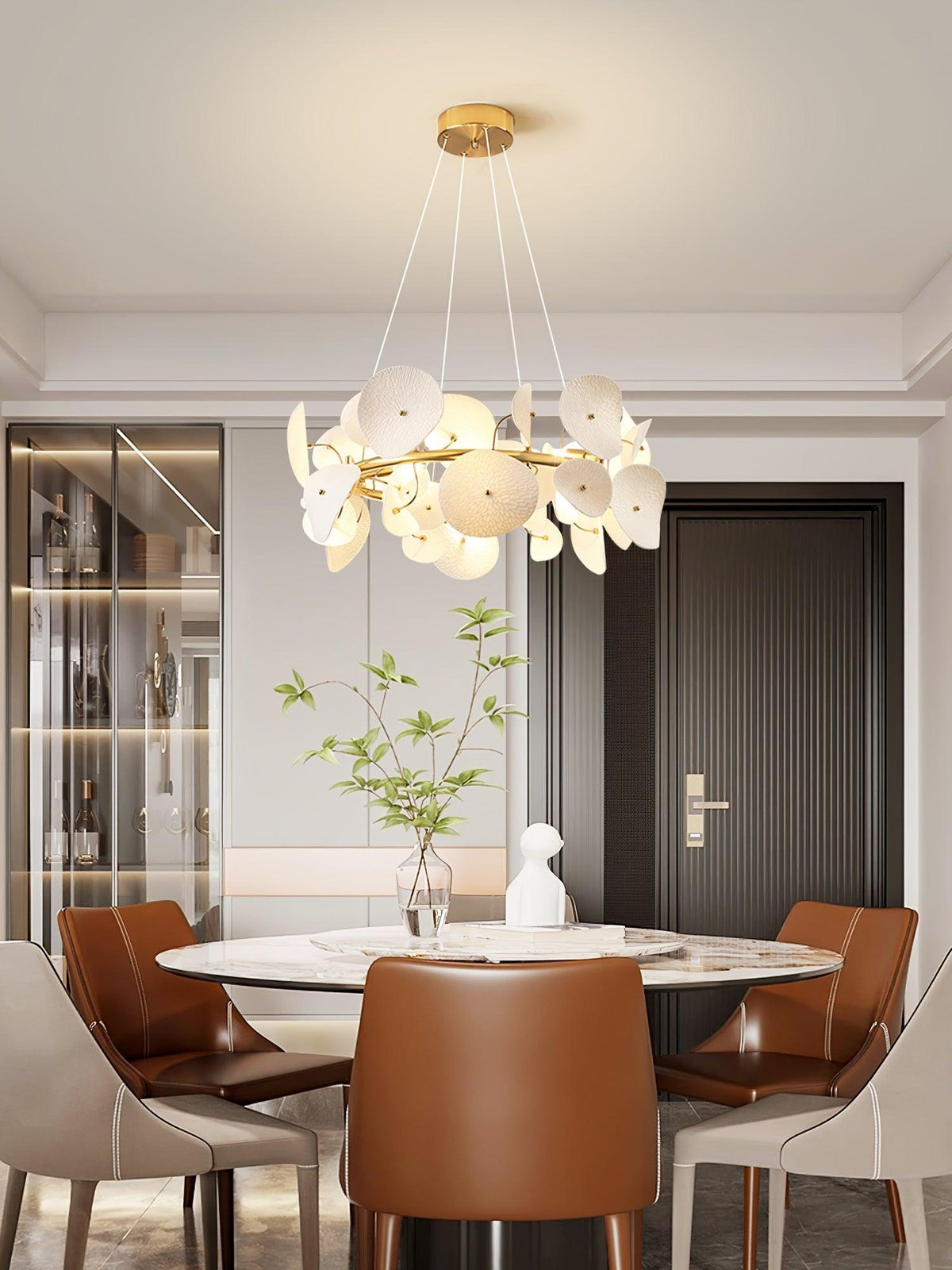 Gelmavia Ceramic Chandelier-Moonnatur