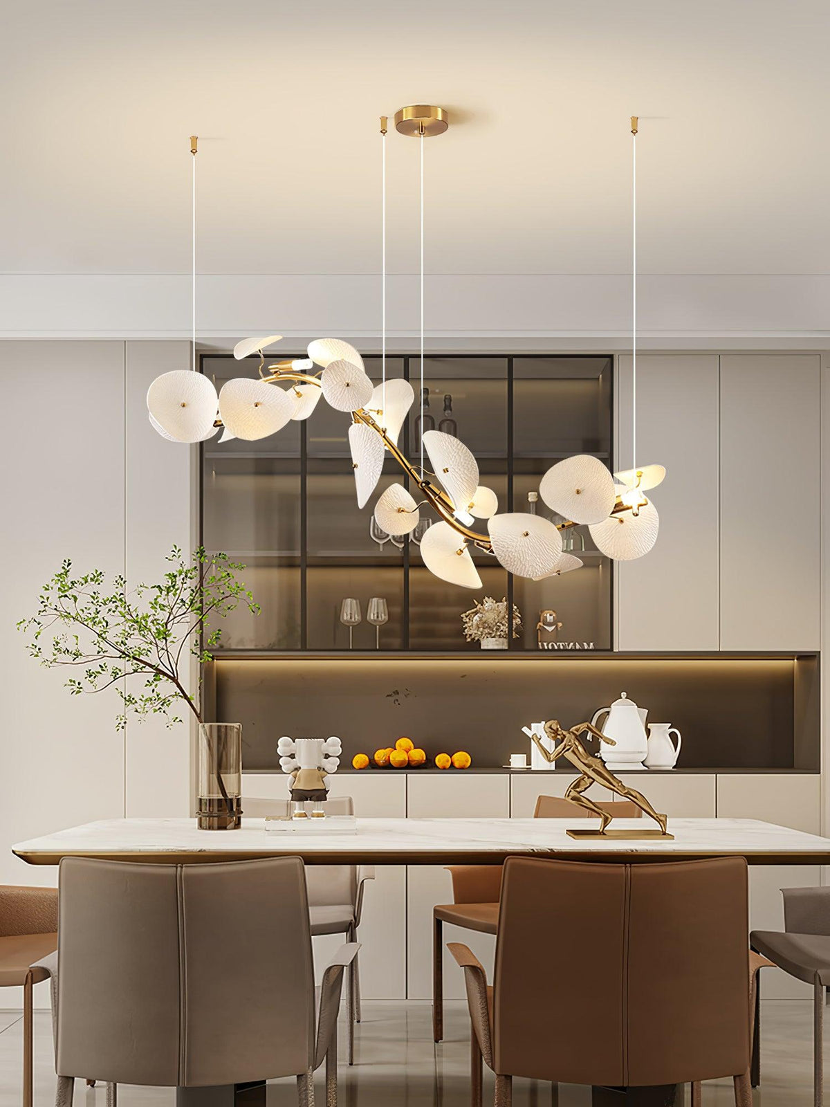 Gelmavia Ceramic Chandelier-Moonnatur
