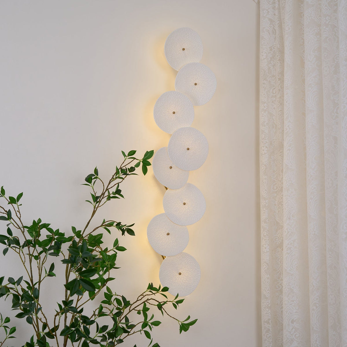 Savenwren Ceramic Wall Light-Moonnatur