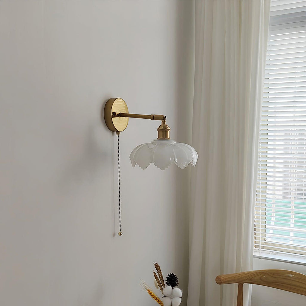 Larkaria Glass Wall Light-Moonnatur