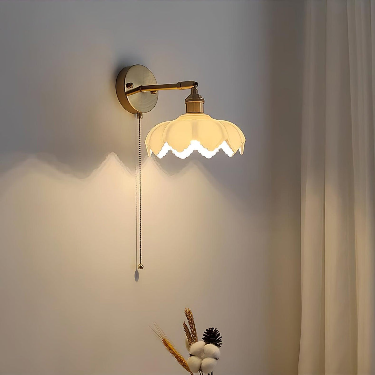 Larkaria Glass Wall Light-Moonnatur