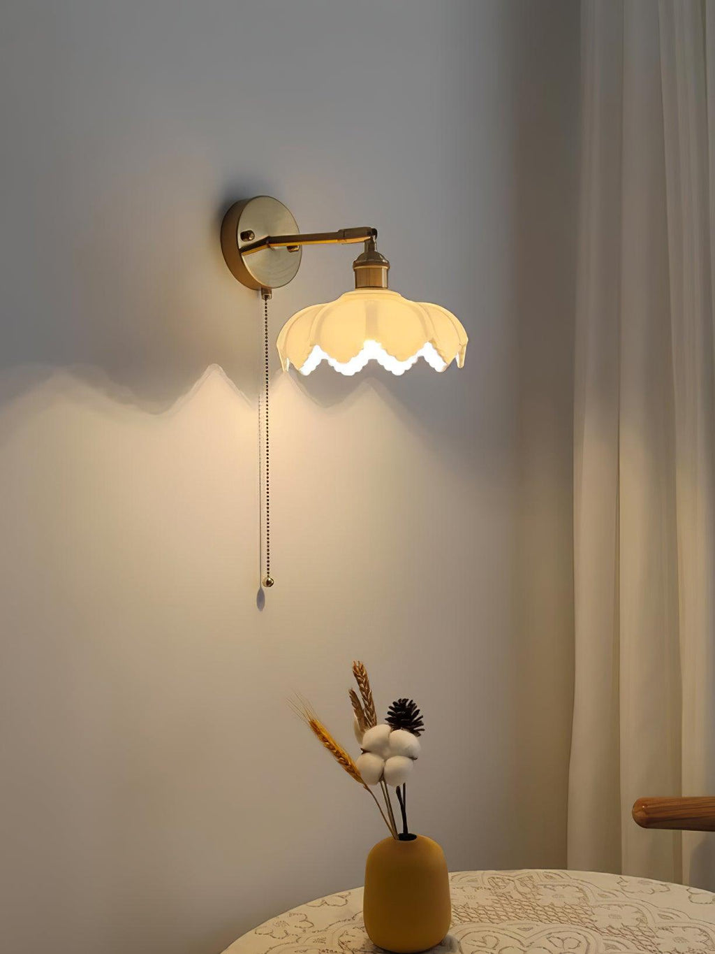 Larkaria Glass Wall Light-Moonnatur