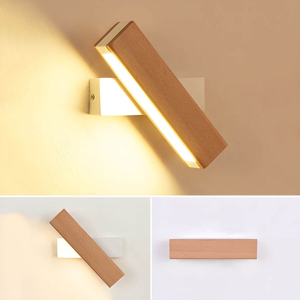 Cardenelle Wood Wall Light-Moonnatur