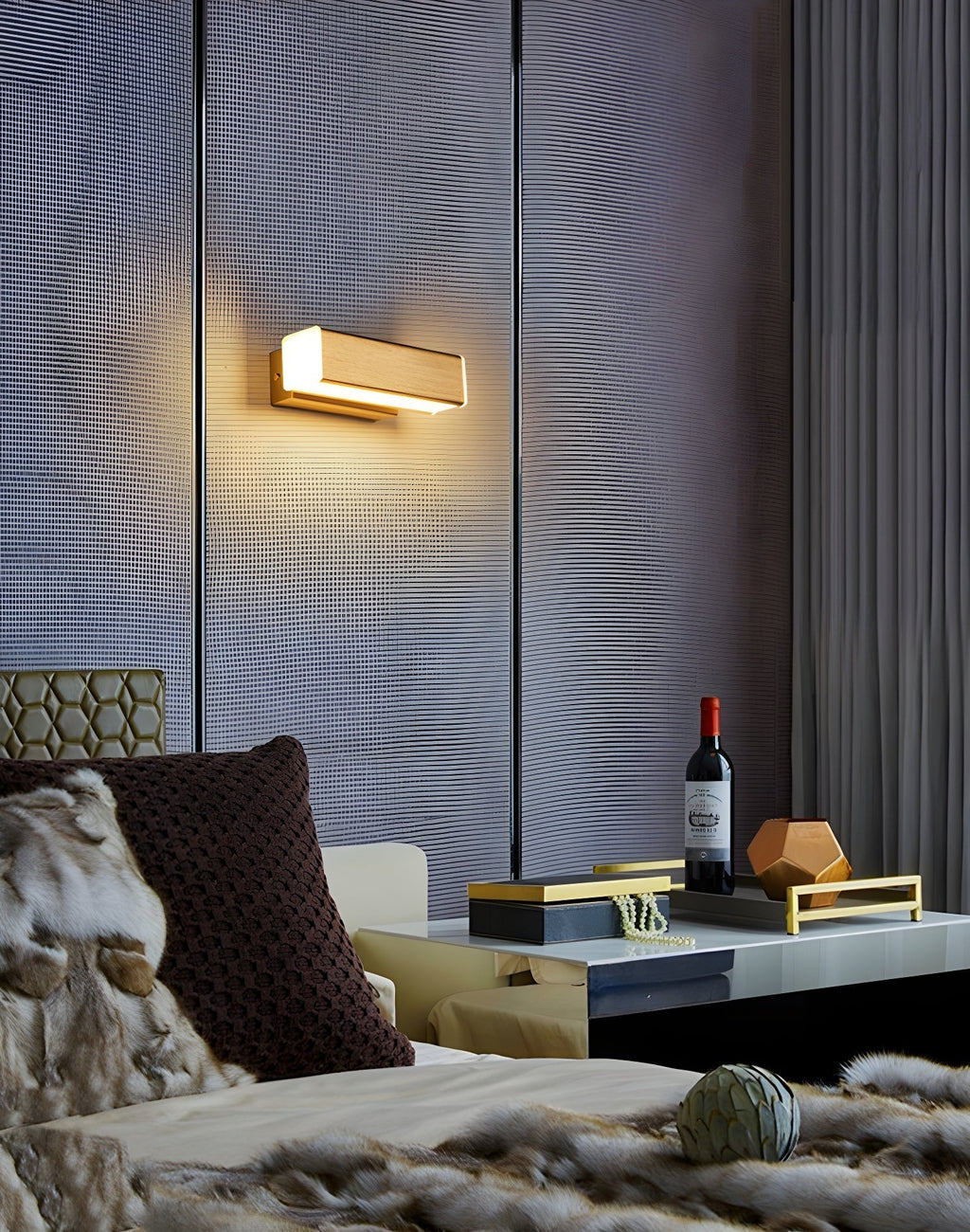 Cardenelle Wood Wall Light-Moonnatur