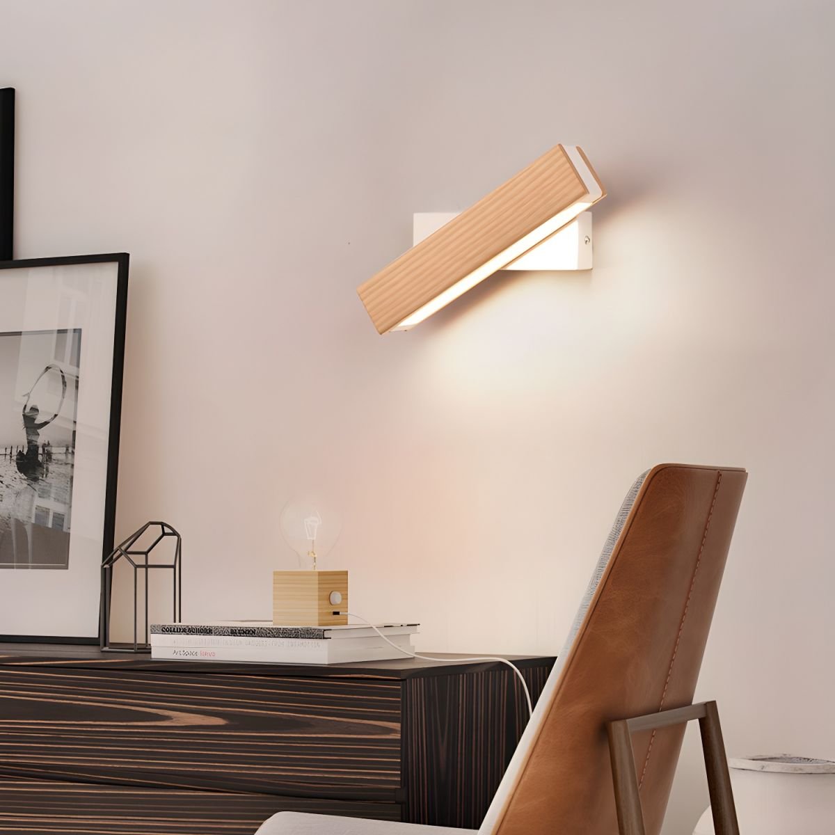 Cardenelle Wood Wall Light-Moonnatur