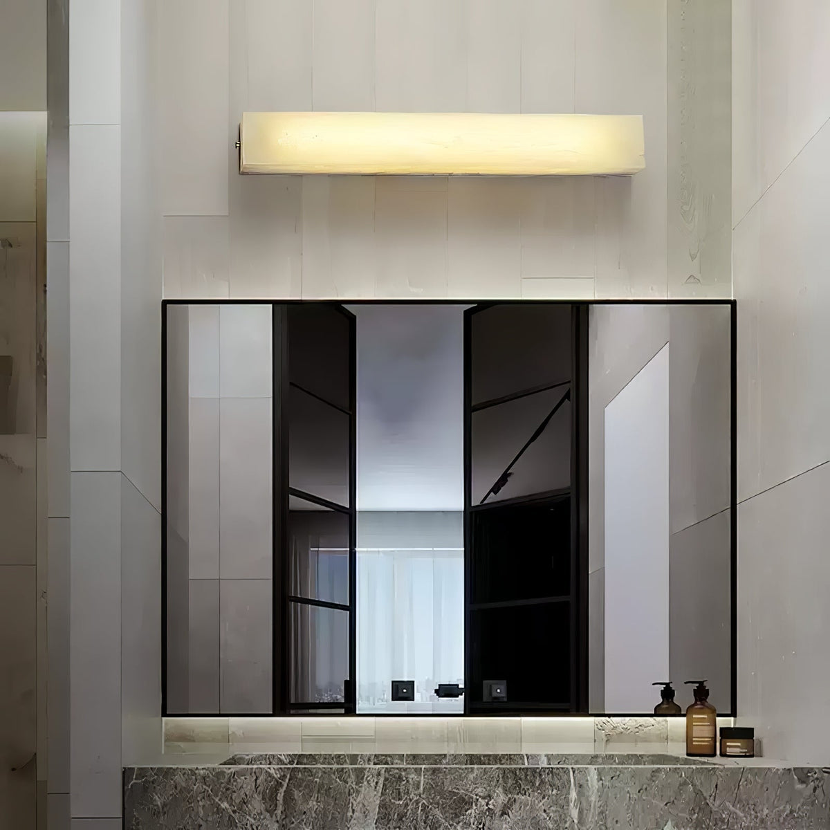 Pardenina Alabaster Wall Light-Moonnatur
