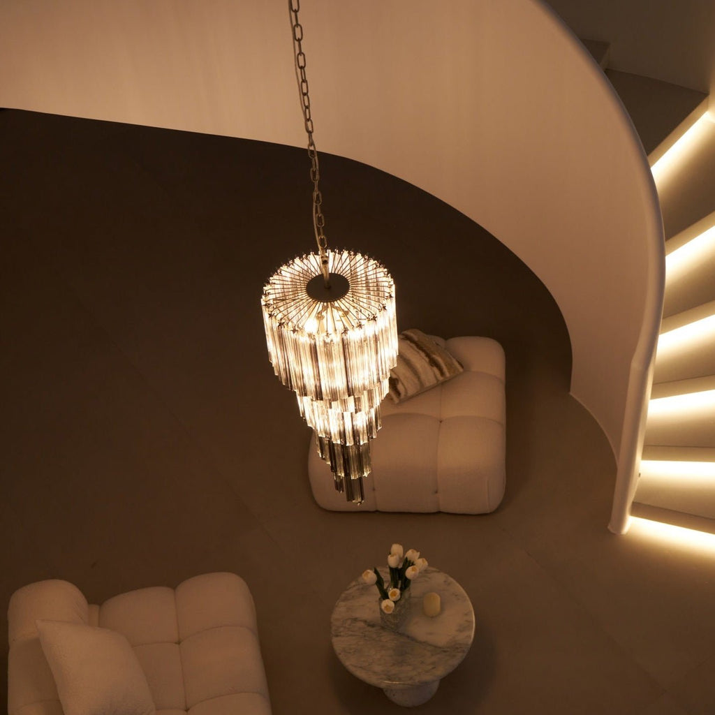 Casterash Glass Chandelier-Moonnatur