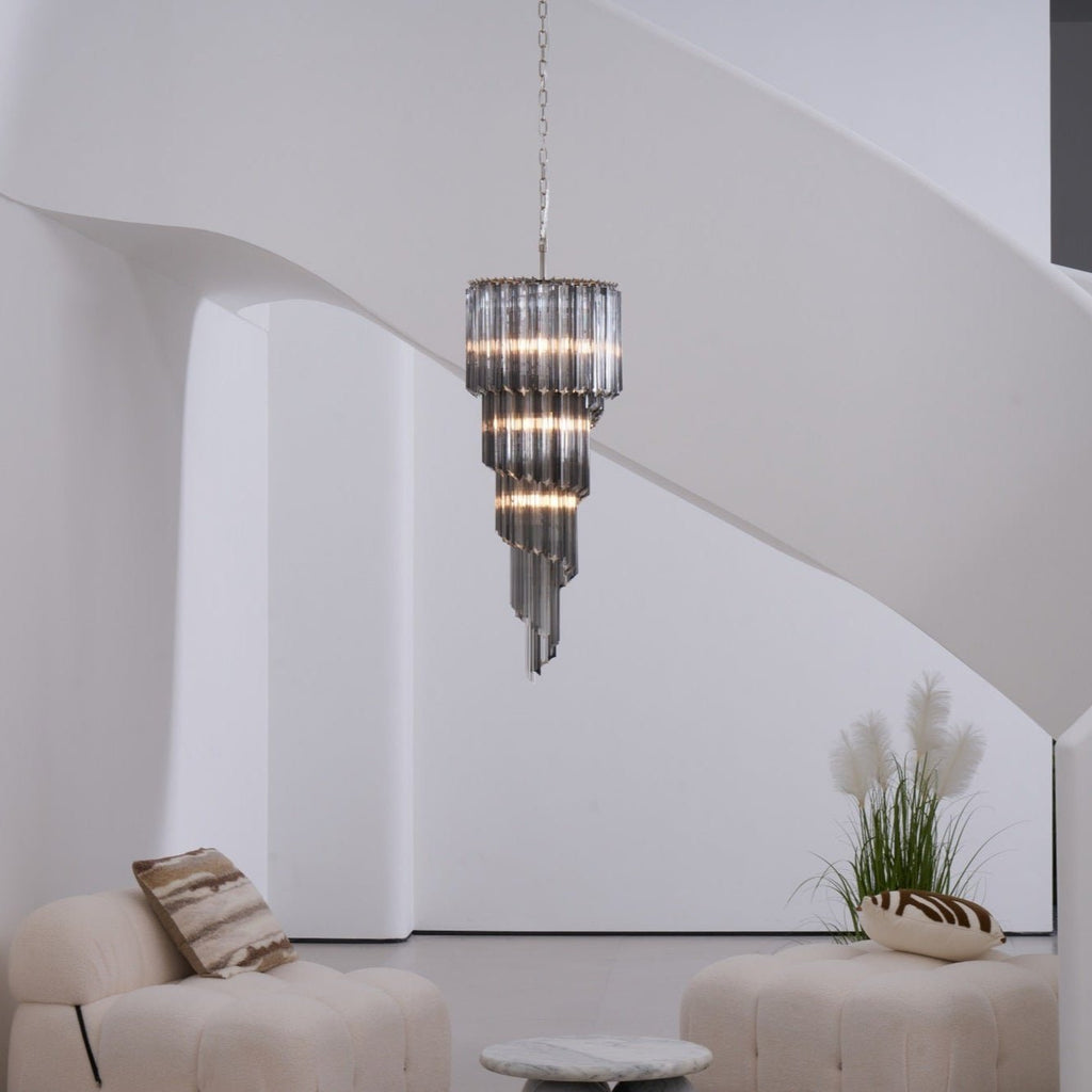 Casterash Glass Chandelier-Moonnatur