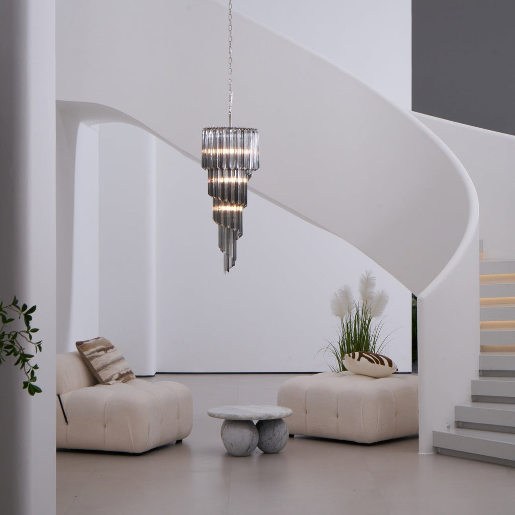 Casterash Glass Chandelier-Moonnatur