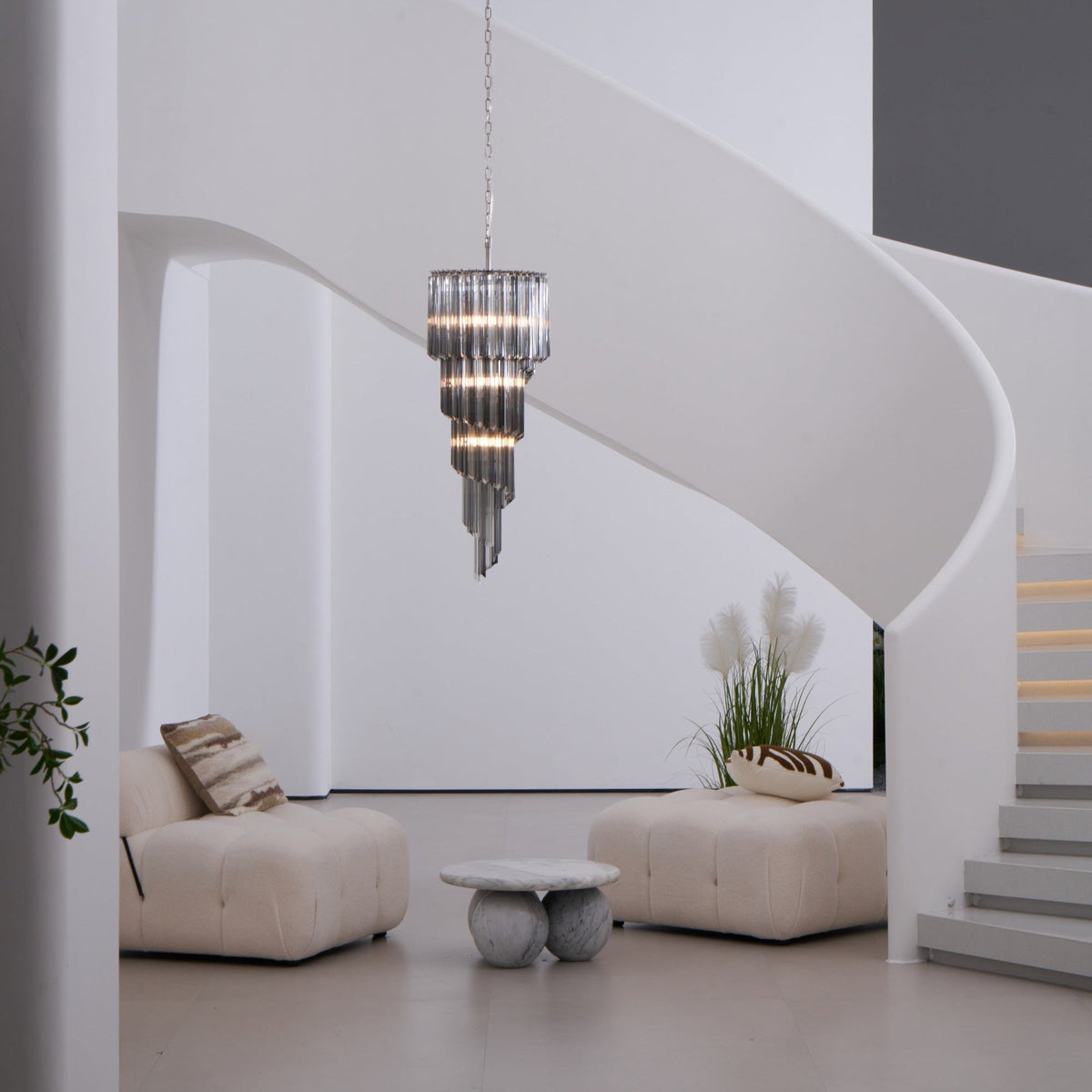 Casterash Glass Chandelier-Moonnatur