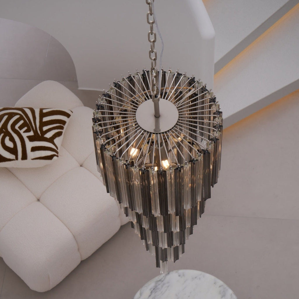 Casterash Glass Chandelier-Moonnatur