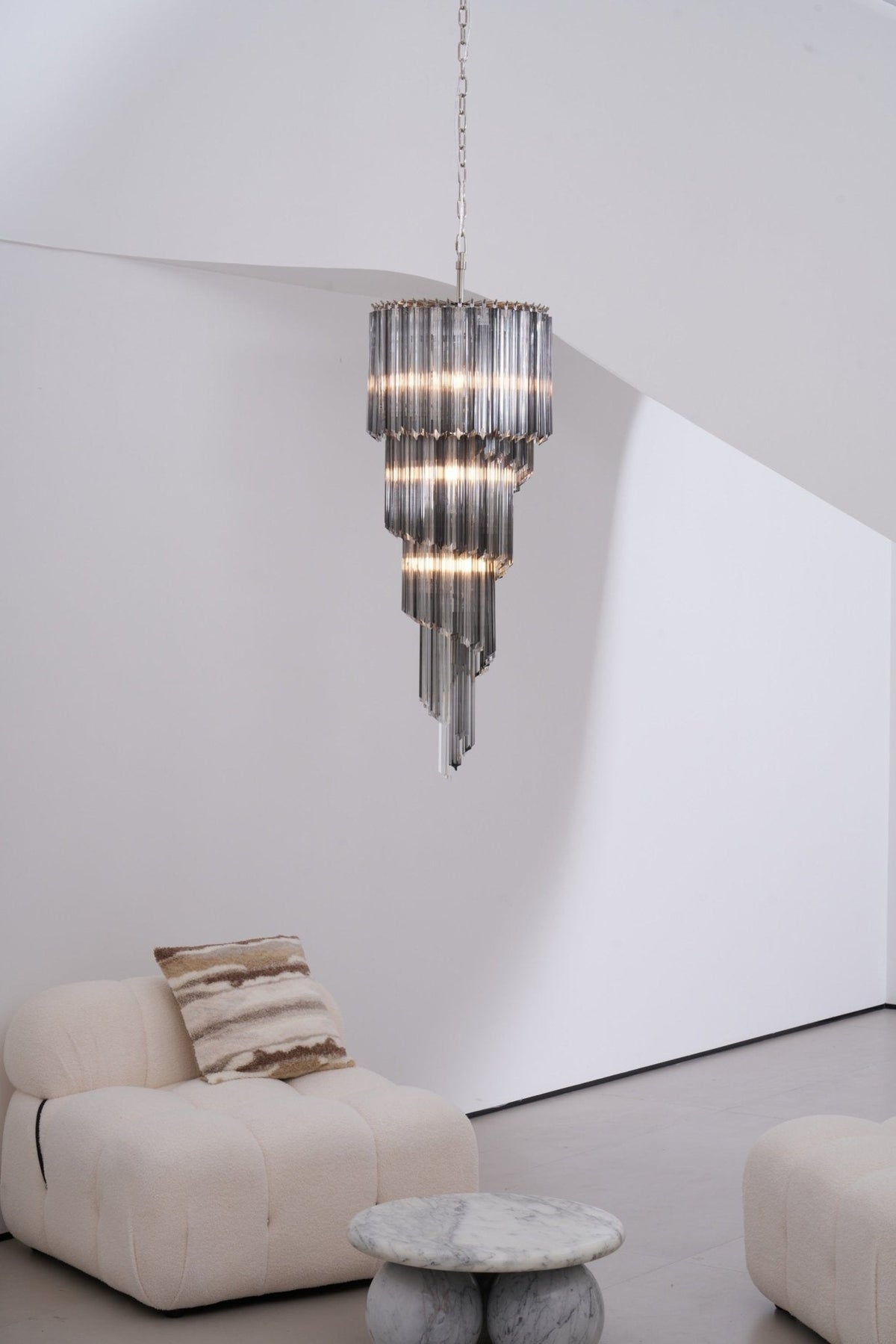 Casterash Glass Chandelier-Moonnatur
