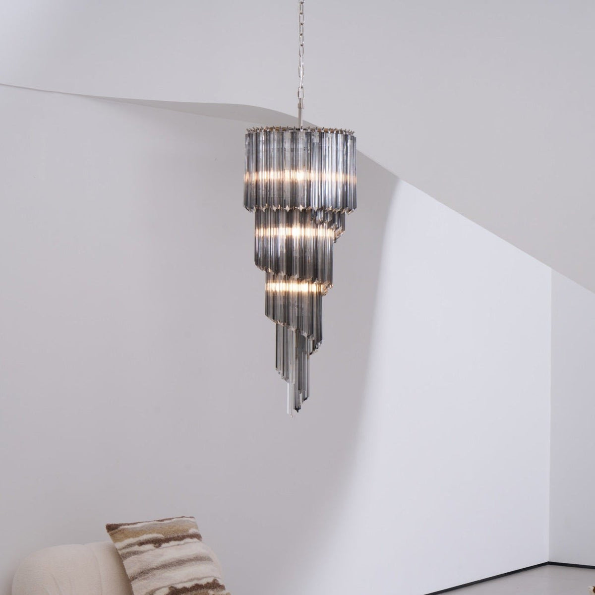 Casterash Glass Chandelier-Moonnatur