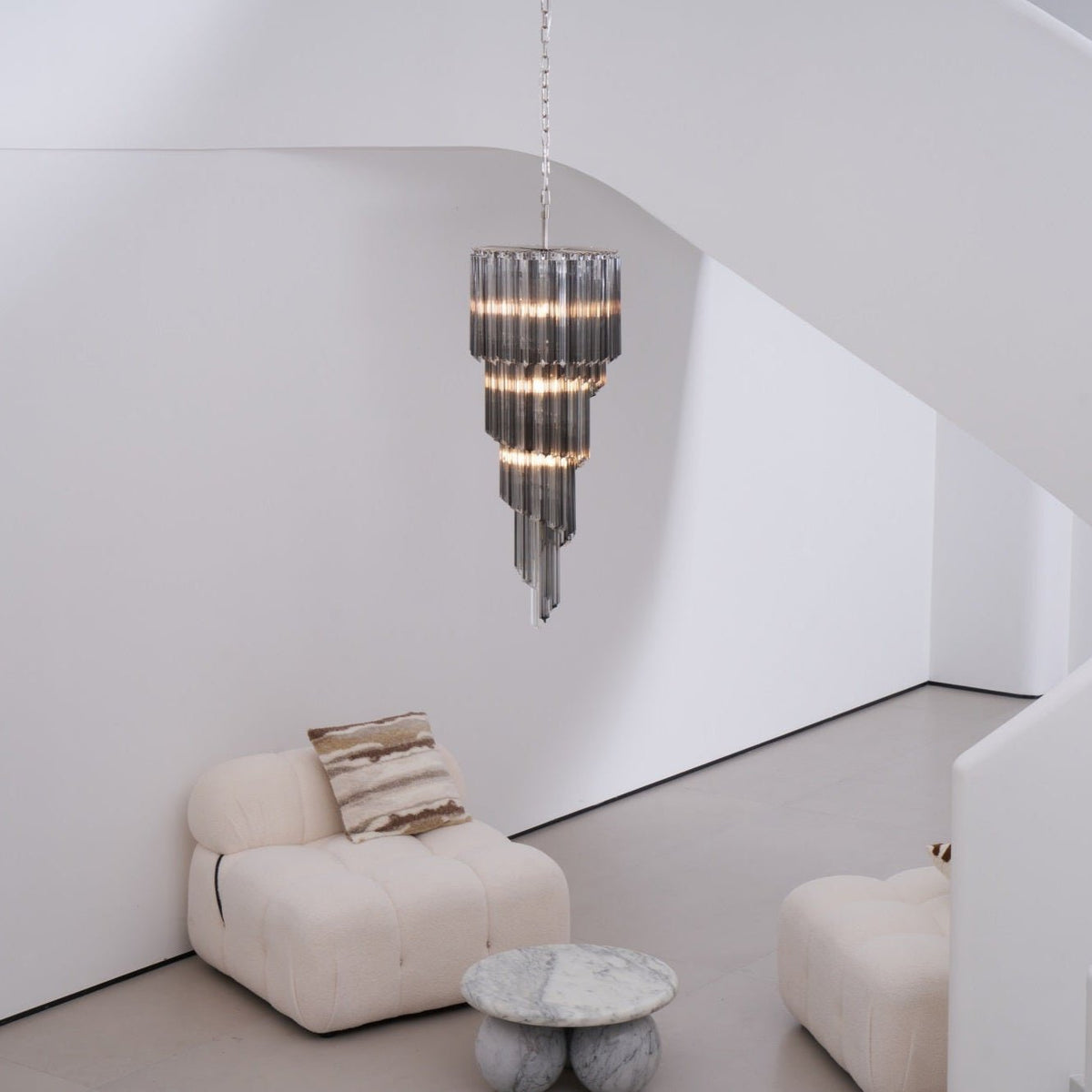 Casterash Glass Chandelier-Moonnatur