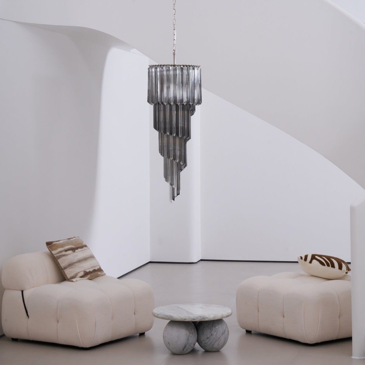 Casterash Glass Chandelier-Moonnatur