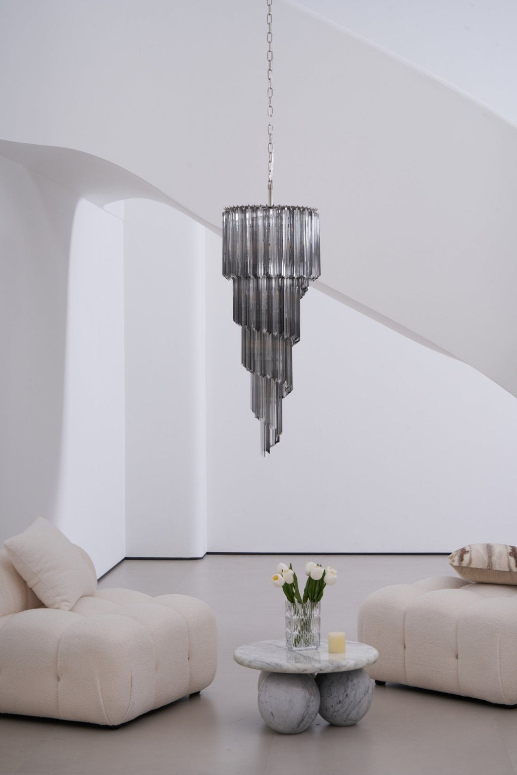 Casterash Glass Chandelier-Moonnatur